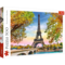 500 Piece Jigsaw Puzzles, Romantic Paris, France, Eiffel Tower in the Fall, Iconic Monuments, Adult Puzzles, Trefl 37330